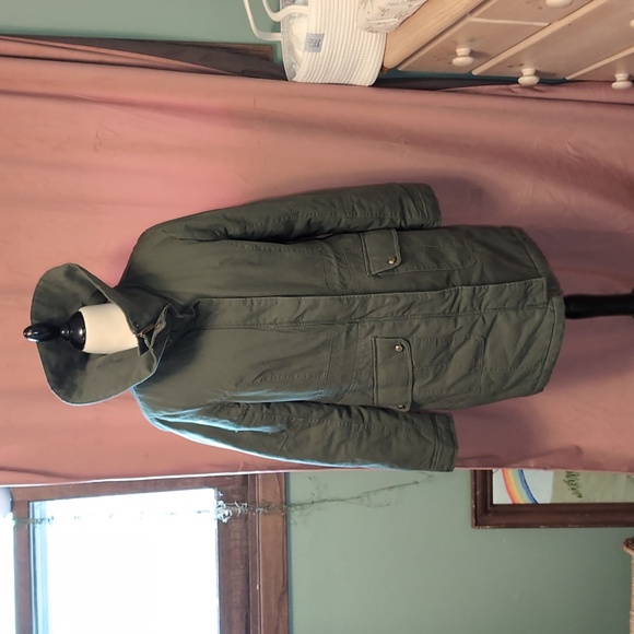 Lady Von Hart Army Green Coat - Picture 1 of 7